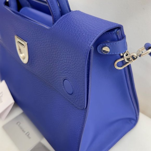 Designer Christian Dior Blue Diorever Bag In New Condition - Picture 3 of 12